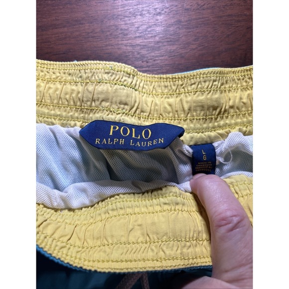 Polo Ralph Lauren Mens Size Large Blue Swim Trunks. Liner And Draw String. - Picture 3 of 6